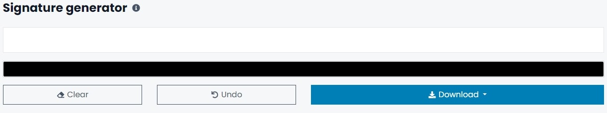 Signature generator